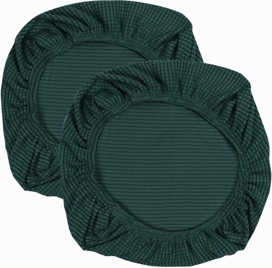 Ibenzoa Elastische Stretch Stoelhoezen voor Stoelen Wasbaar en Beschermend in Donkergroen