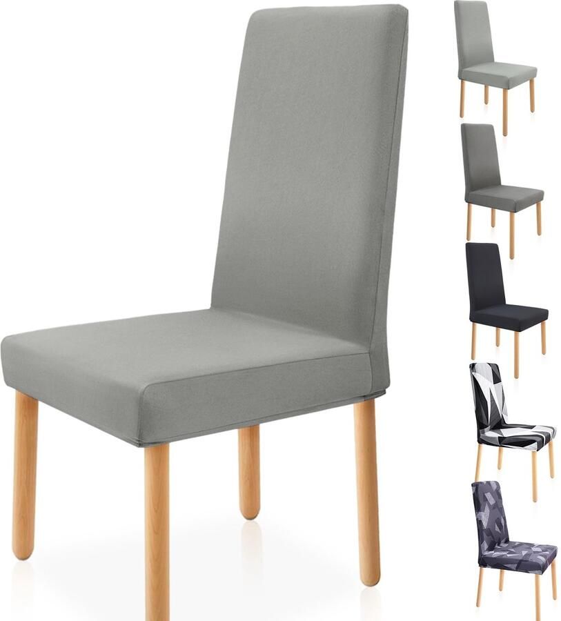 Ibenzoa Elegante en Flexibele Stoelhoezen Set van 6 voor Gelegenheden