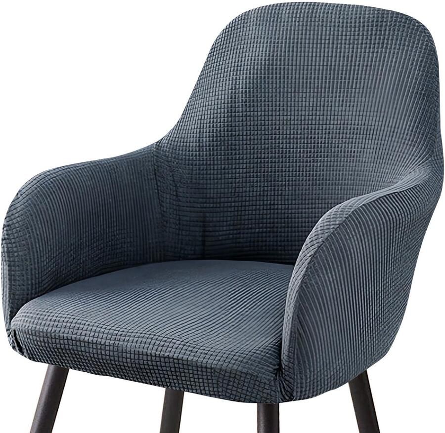 Ibenzoa Elegante en Universele Fluwelen Stoelhoezen met Armleuning voor Interieurs