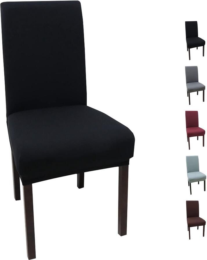 Ibenzoa Elegante en Universele Stretch Stoelhoezen Set van 6 voor Feestelijke Gelegenheden en Dagelijks Gebruik