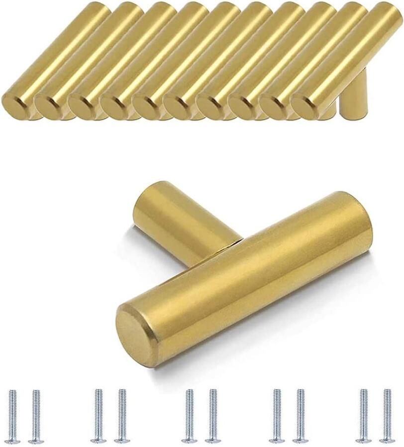 Ibenzoa Elegante Gouden Handgrepen voor Kasten en Laden Set van 10 Stuks