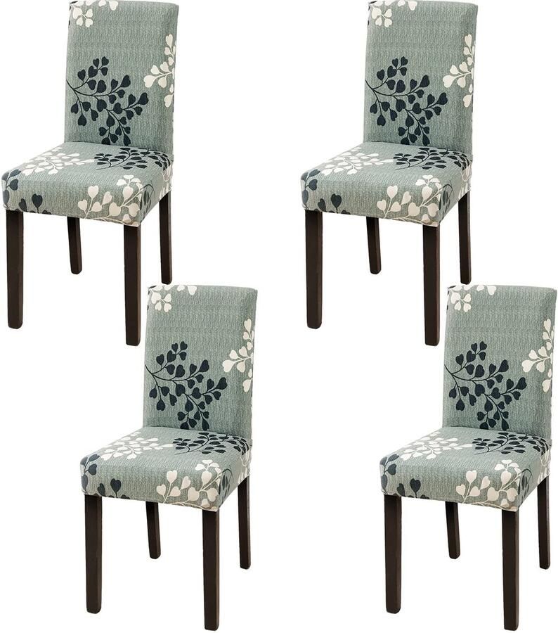 Ibenzoa Elegante Set van 4 Stretchbare Stoelhoezen voor Gelegenheden