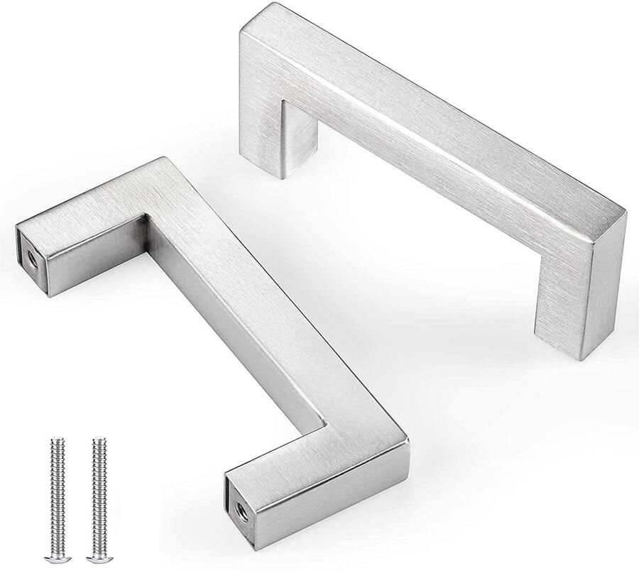 Ibenzoa Elegante Zilverkleurige Roestvrijstalen Meubelknoppen voor Toepassingen in Huis en Kantoor Kastknoppen