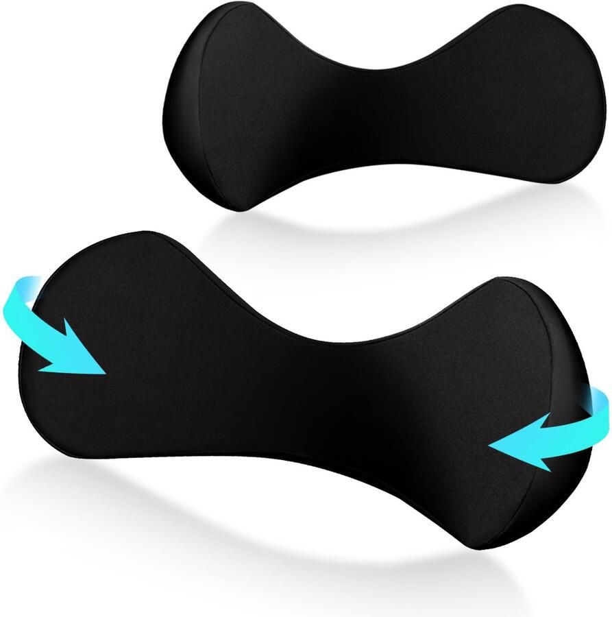 Ibenzoa Ergonomisch Rugkussen van Traagschuim voor Stoel en Rolstoel met Huidvriendelijke Overtrek