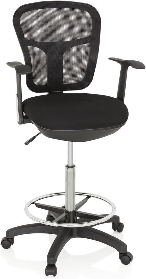 Ibenzoa Ergonomische werkstoel met verstelbare voetsteun en ademende rugleuning