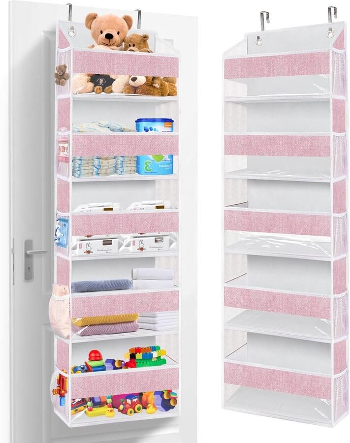 Ibenzoa Extra Grote Hangende Deur Organizer met 5 Ruime Vakken en 10 Zijzakken voor Meerdere Kamers