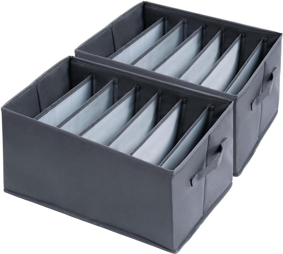 Ibenzoa Extra Grote Opvouwbare Lade-organizer met 7 Vakken voor Kledingopslag in Kasten