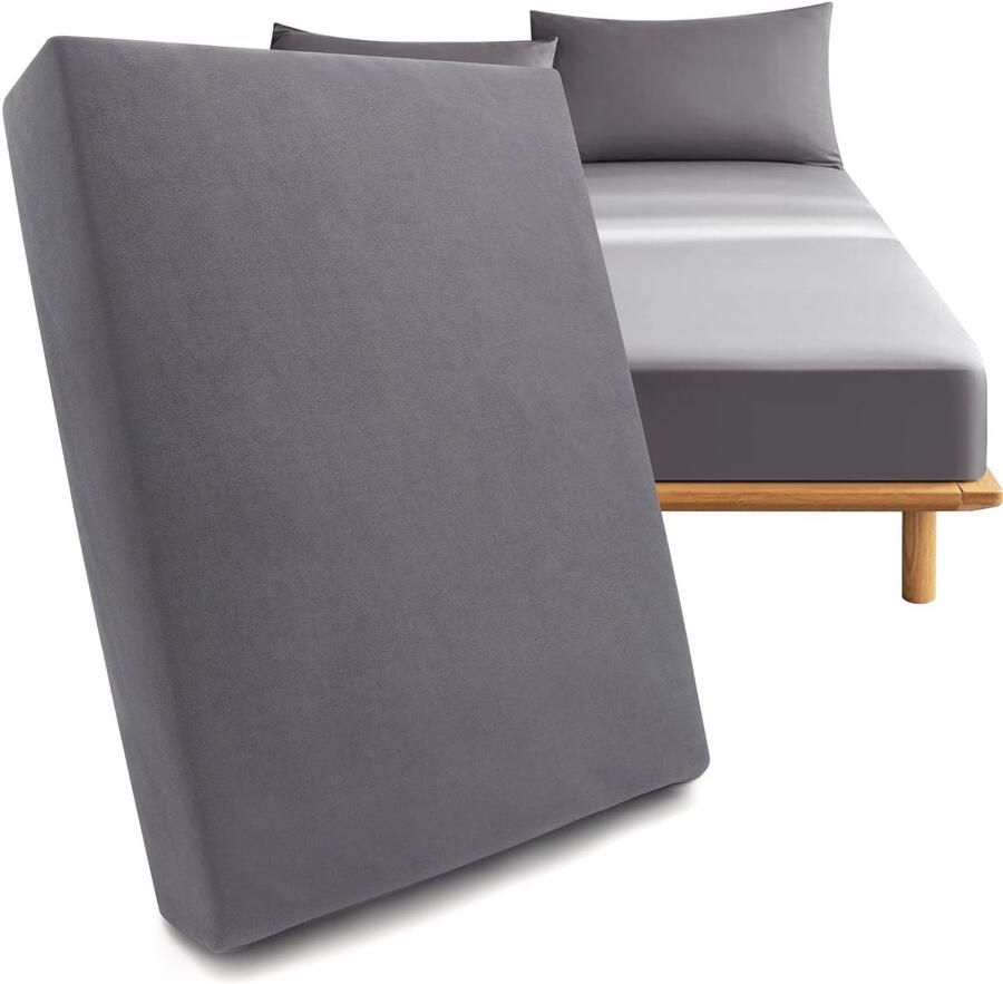 Ibenzoa Extra Zacht en Elastisch Jersey Hoeslaken 140 x 200 cm met Perfecte Pasvorm voor Matrassen tot 25 cm Dikte