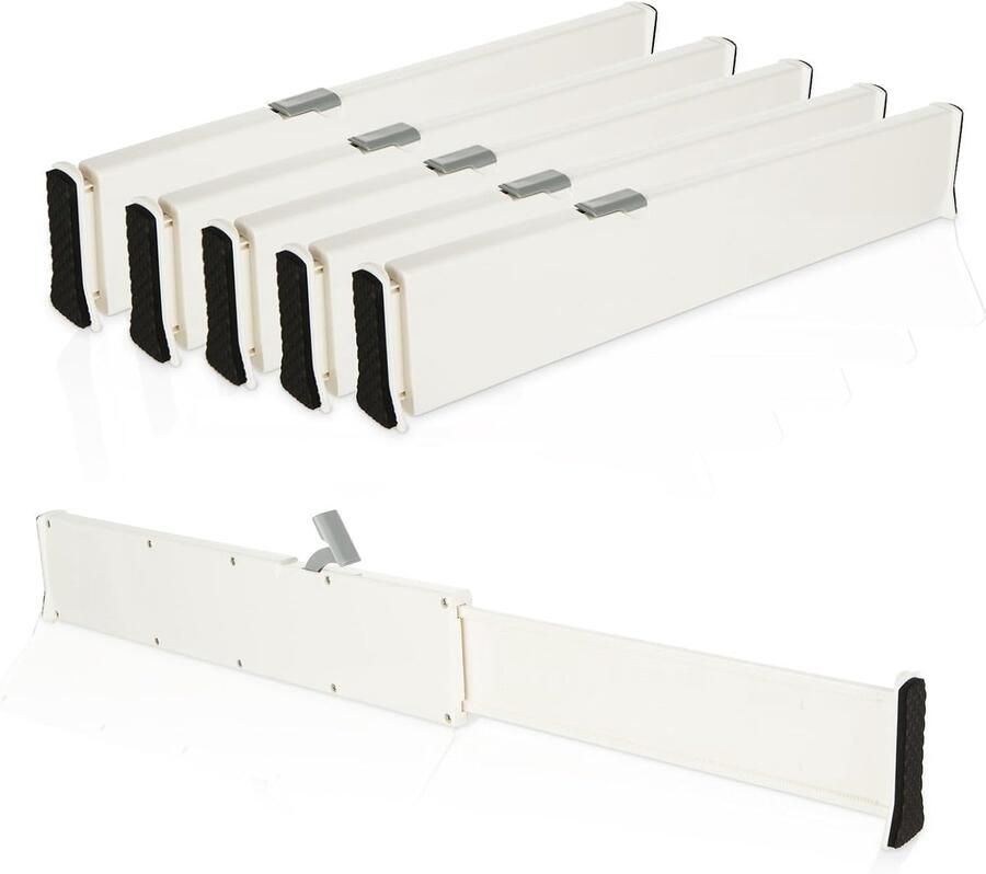 Ibenzoa Flexibele Lade-Organisatoren Set van Zes met Variabele Afmetingen (33 2 55 cm)