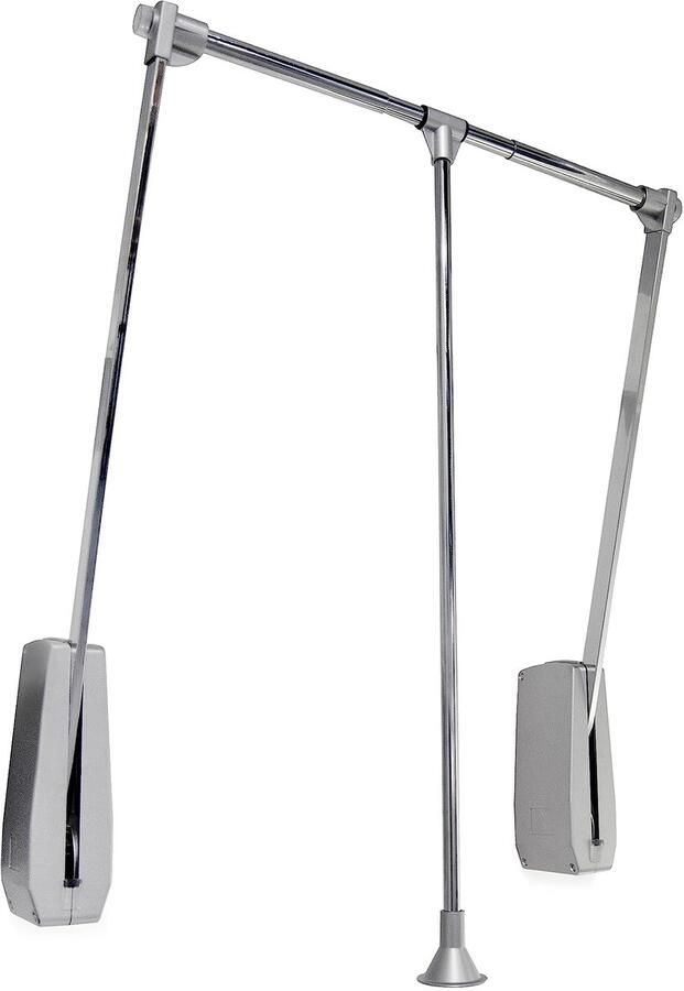 Ibenzoa Geavanceerde Kledinglift voor Garderobes Verchroomd Staal & Kunststof 600830 mm