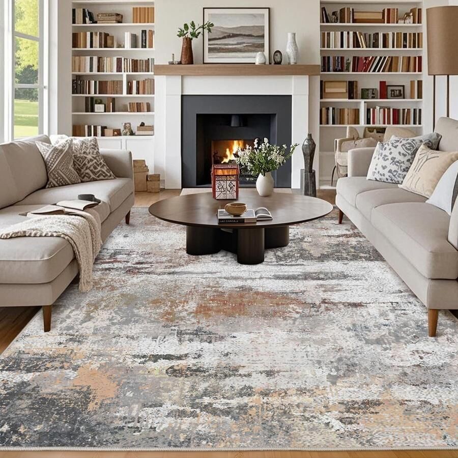 Ibenzoa Groot en modern vloerkleed met antislip en abstract design voor ruimtes