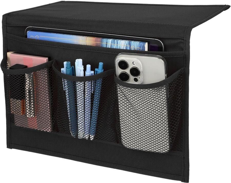 Ibenzoa Handige opbergtas voor bed en bank met vier ruime vakken