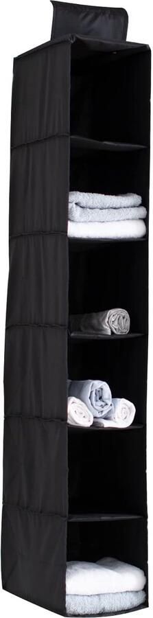 Ibenzoa Handige Opvouwbare Hangkastorganizer met 6 Vakken voor Geoptimaliseerde Kledingopslag