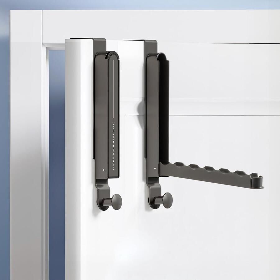 Ibenzoa Inklapbare Deurhaken Met Verborgen Handdoekhouder Voor Ruimtebesparing En Organisatie