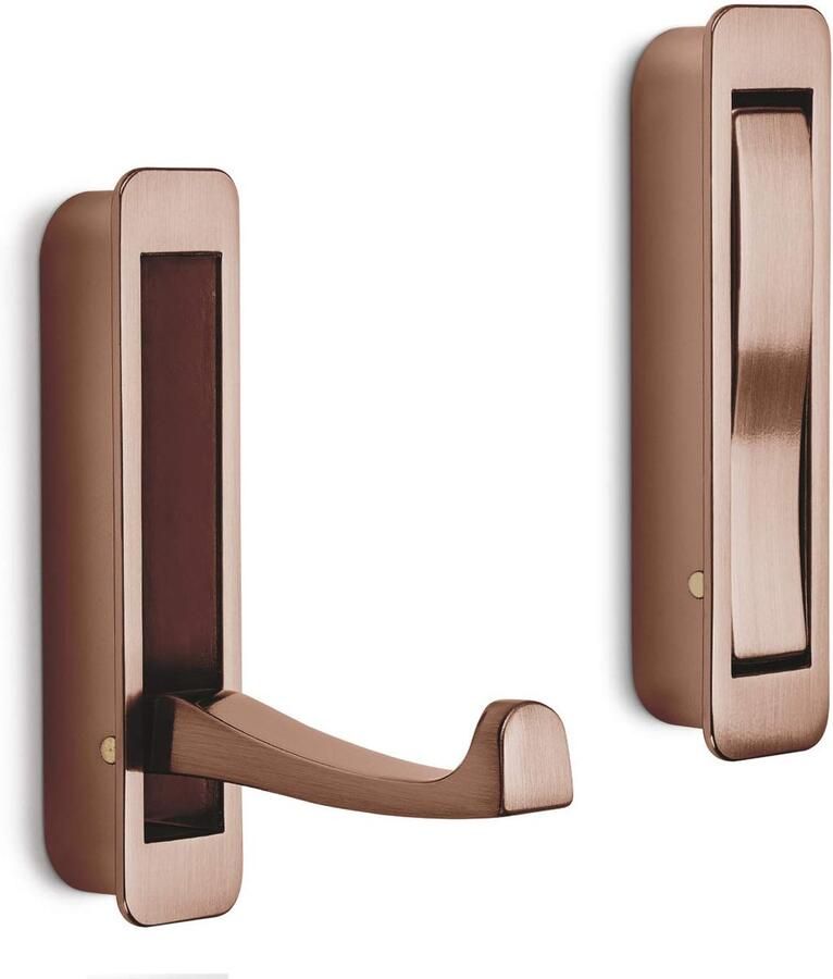 Ibenzoa Inklapbare koperkleurige klaphaak voor wandgarderobes en kasten ruimtebesparend ontwerp