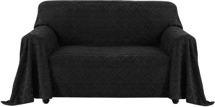 Ibenzoa Jacquard Flanellen Bankhoes voor Banken Zachte Bescherming tegen Vlekken en Haren Antislip en Wasbaar