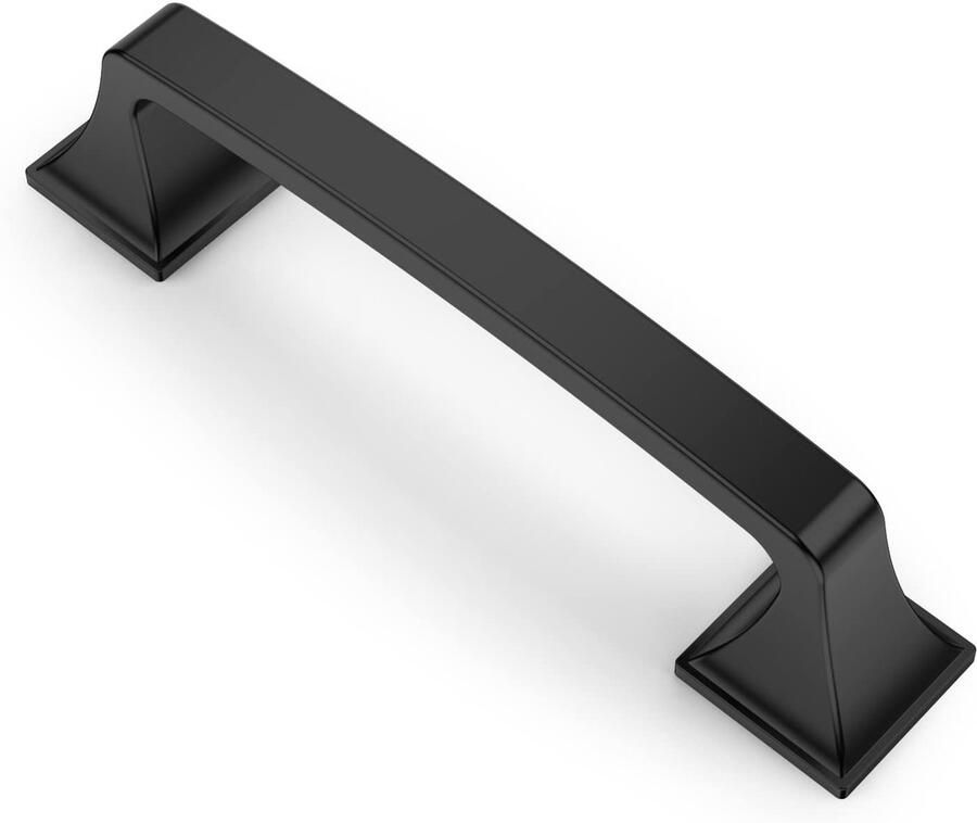 Ibenzoa Kastgrepen Set van 10 Geschikt voor Meubels in Zwarte Afwerking