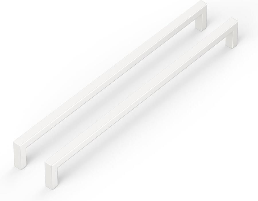 Ibenzoa Kastgrepen Set van 10 Stuks met Moderne Witte Afwerking voor Keuken en Meubels