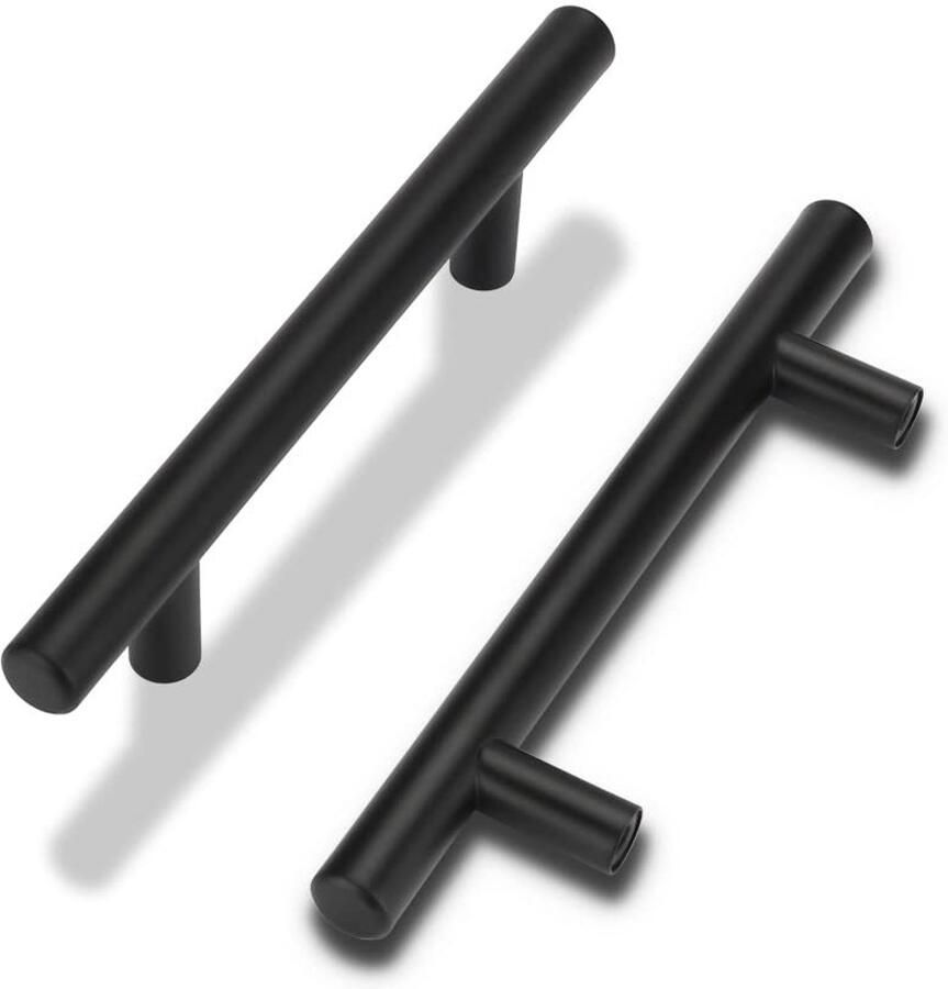 Ibenzoa Kastgrepen Set van 10 Stuks Zwart Roestvrij Staal 256 mm Gatafstand