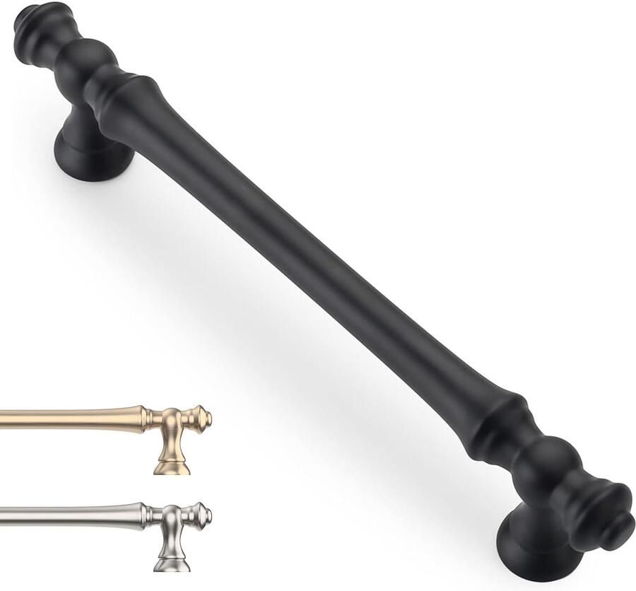 Ibenzoa Kastgrepen Set van 6 stuks voor Keuken en Meubels met 128 mm Gatafstand