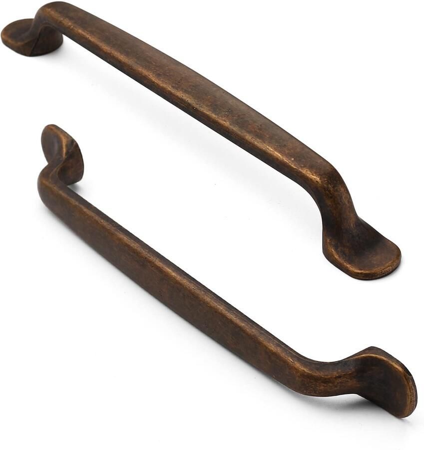 Ibenzoa Klassieke Antieke Messing Handgrepen Set voor Keukenkasten en Meubels 10 Stuks Inclusief Bevestigingsschroeven