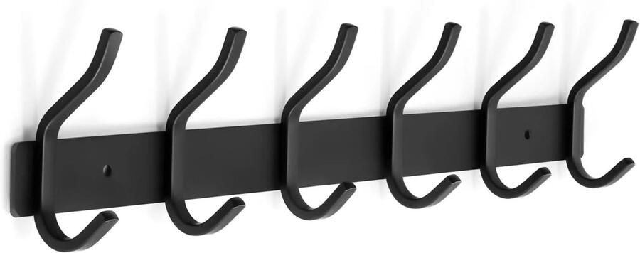 Ibenzoa Kledinghaken Wandmontage Met 6 Stijlvolle Haken Voor Kamers En Doeleinden