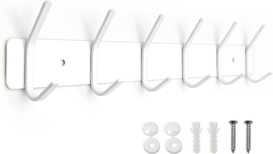 Ibenzoa Kledinghaken Wandmontage Voor Slaapkamer Badkamer En Hal Modern Design Met 6 Haken
