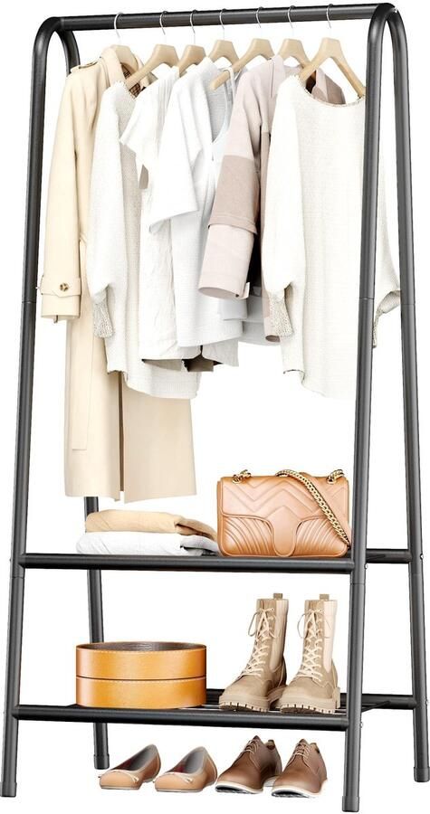 Unyqoos Kledingrek met Grote Capaciteit voor Stijlvolle Opbergruimte in Slaap- en Woonkamer