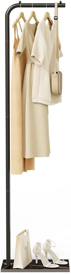 Ibenzoa Kledingrek van 178 cm met Stijlvolle Metalen Constructie en Unieke Rotsbasis voor Ruimtes