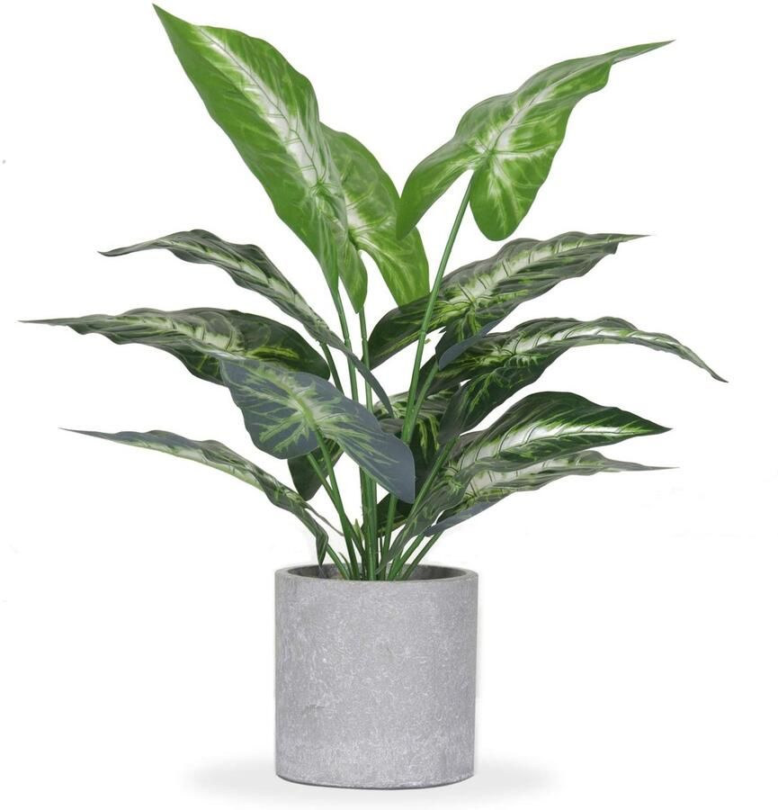 Ibenzoa Kleine kunstplanten van 40 6 cm voor kantoor bureau plank badkamer en huisdecoratie