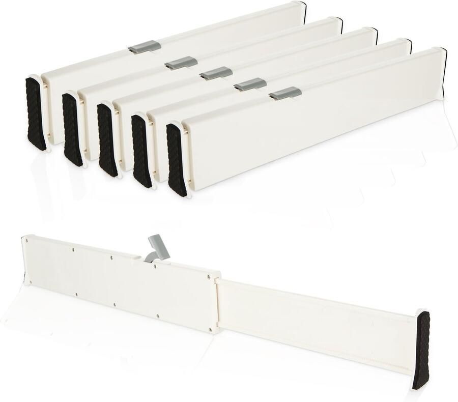 Ibenzoa Lade Organisatie Set met Verstelbare Kunststof Verdeler voor Ruimtes