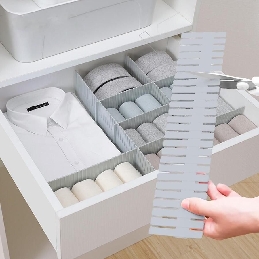 Ibenzoa Lade-organisatiesysteem met 16 verstelbare kunststof scheidingswanden voor optimale indeling