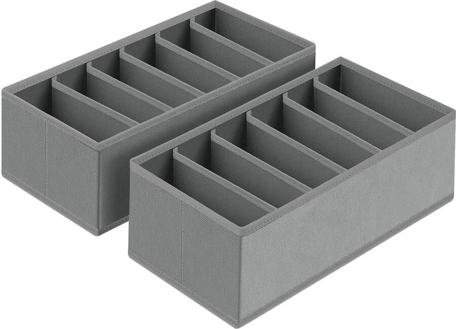 Ibenzoa Lade-organizer set met 6 vakken voor optimaal opbergen van kleding en accessoires