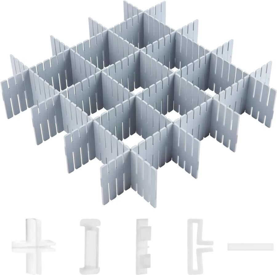 Ibenzoa Lade Organizer Set voor Flexibele Indeling van Laden in Huis of Kantoor