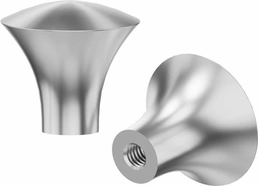 Ibenzoa Luxe Ronde Kastknoppen van Roestvrij Staal voor Ruimtes Set van 8 Stuks