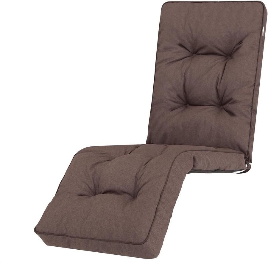 Ibenzoa Luxe Tuinkussen voor Comfortabele Buitenstoelen en Ligbedden 50 x 160 cm Warm Bruin