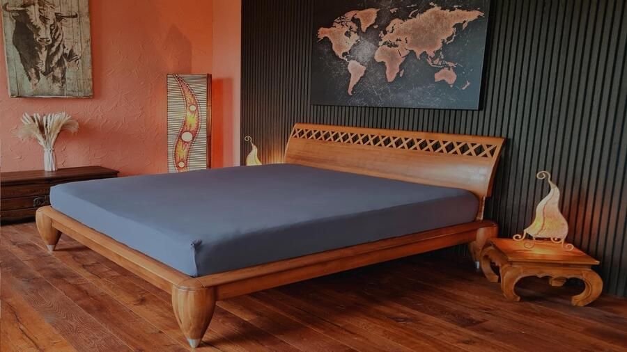 Ibenzoa Luxueus Jersey Hoeslaken voor Waterbedden en Boxsprings met Extra Hoge Hoeken 180x200-200x220 cm