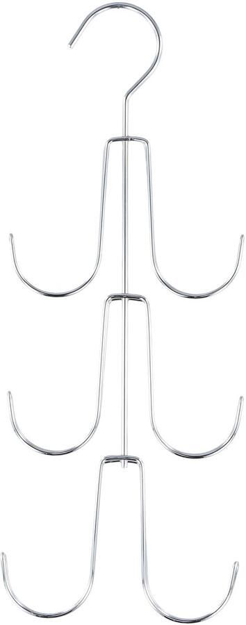 Ibenzoa Metalen Kledinghanger met 6 Haken voor Schals Tassen en Kledingorganisatie in de Kast