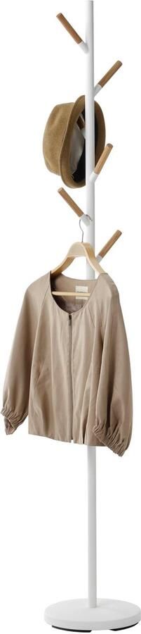 Ibenzoa Minimalistische Kapstok met Houten Elementen voor Jassen en Accessoires 177 cm Hoog
