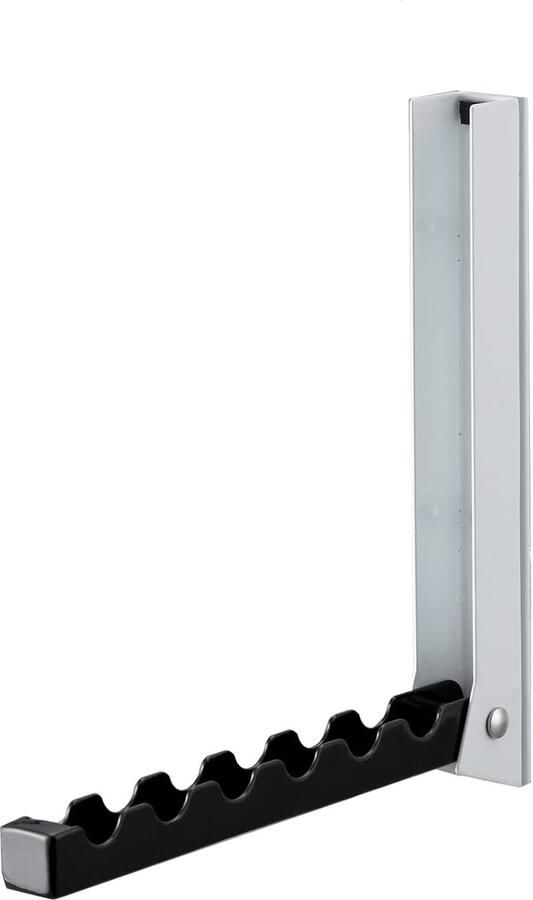 Ibenzoa Minimalistische Zwarte Stalen Deurkapstok met Slimme Uitklapfunctie voor Ruimtebesparing