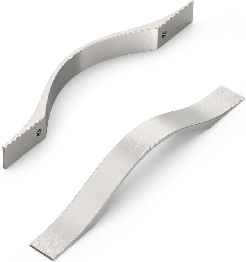 Ibenzoa Moderne geborsteld satijn nikkel kast- en ladegrepen set van 10 stuks voor keukenkasten