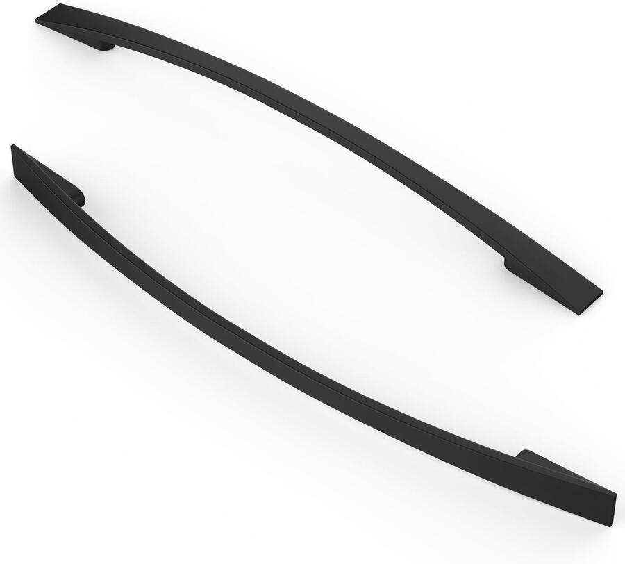 Ibenzoa Modern en Elegant Set van 5 Zwarte Meubelgrepen voor Keuken en Kasten met 192 mm Gatafstand