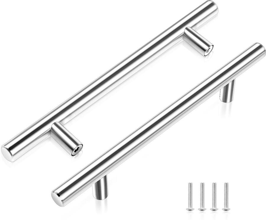 Ibenzoa Moderne Roestvrij Stalen Handgrepen voor Keukenkasten en Meubels Set van 2 Stuks