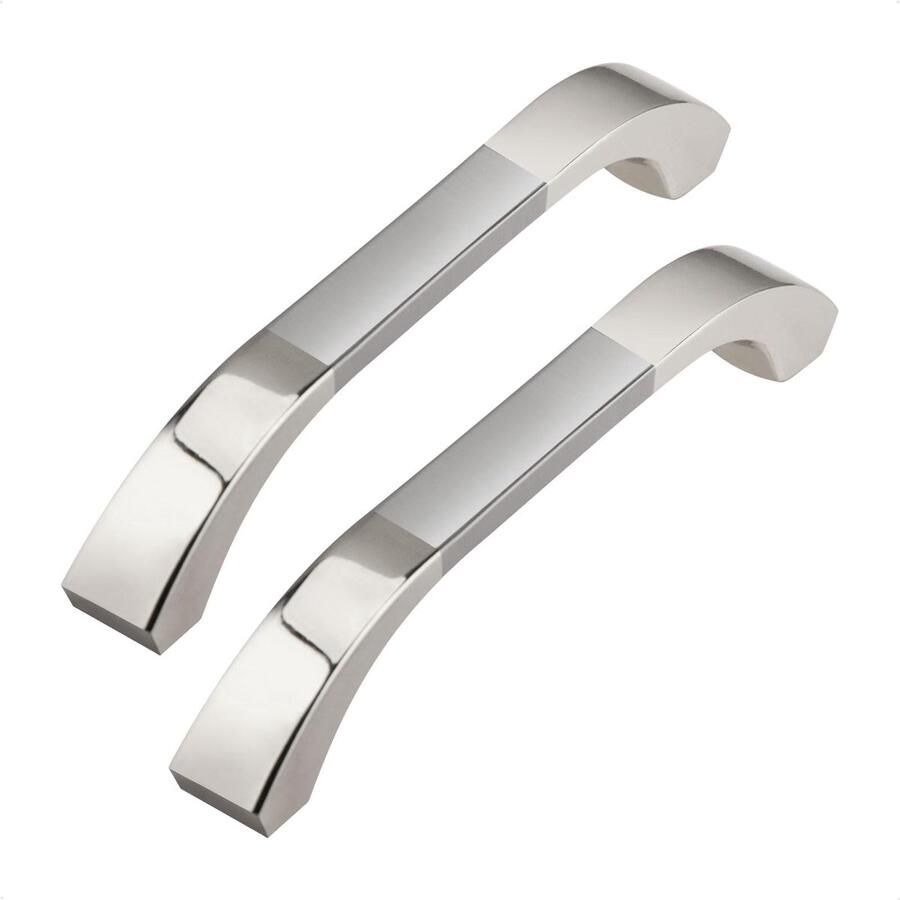 Ibenzoa Moderne zilveren meubelgrepen set van 6 voor keukenkasten en lades met schroeven