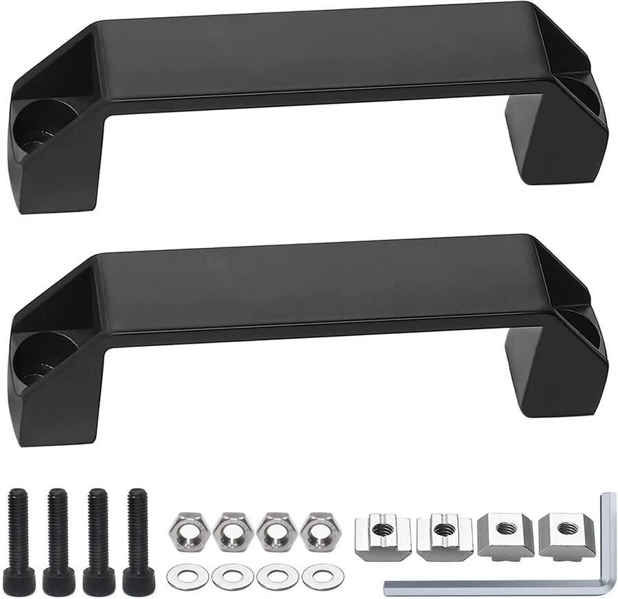Ibenzoa Moderne Zwarte Meubelgrepen voor Kasten en Deuren met Complete Bevestigingsset 120 mm 2 Stuks
