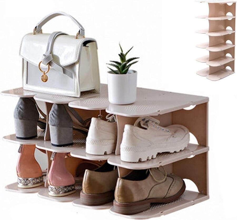 Ibenzoa Multifunctioneel Schoenenrek en Organisator voor Ruimtebesparing in Huiselijke Omgeving