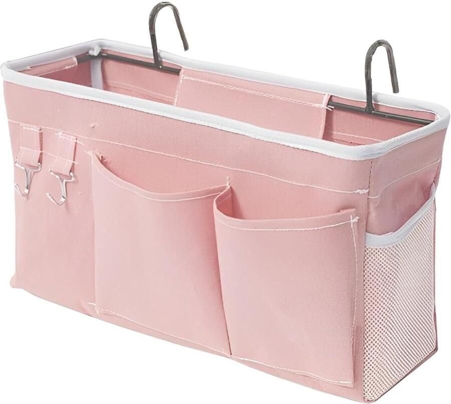 Ibenzoa Multifunctionele Bed Organizer voor Hoogslapers met Handige Ophanghaken