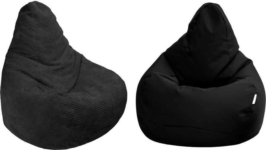 Ibenzoa Multifunctionele Gaming Zitzak voor Volwassenen met Corduroy Bekleding en Comfortabele Rugleuning