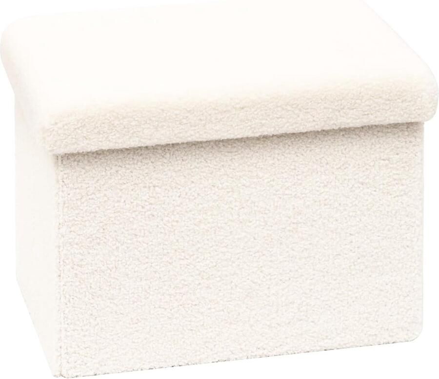 Ibenzoa Multifunctionele Opbergkruk met Discreet Verbergbare Opbergvakken en Ergonomische Zit