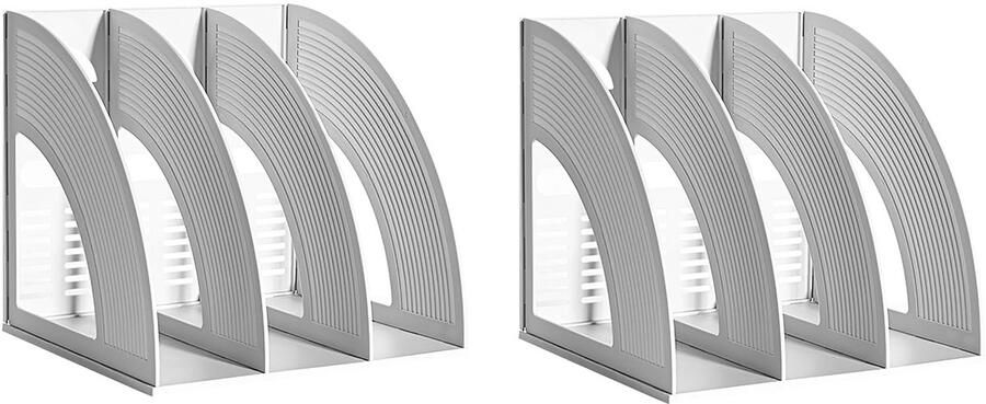 Ibenzoa Multifunctionele Opbergoplossing voor Bureau met 3 Vakken en Verticaal Ontwerp